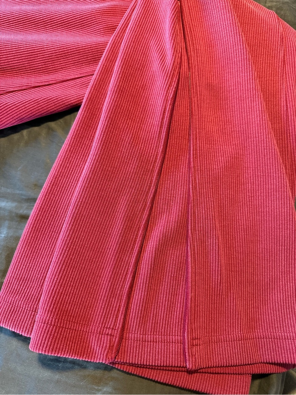 Lululemon Brushed Softstreme Ribbed Zip Flared Pants - Picture 7 of 10